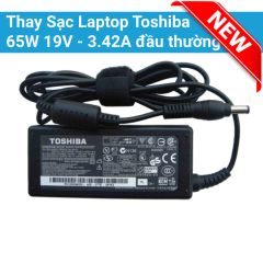  Thay Sạc Laptop Toshiba 65W 19V – 3.42A đầu thường 