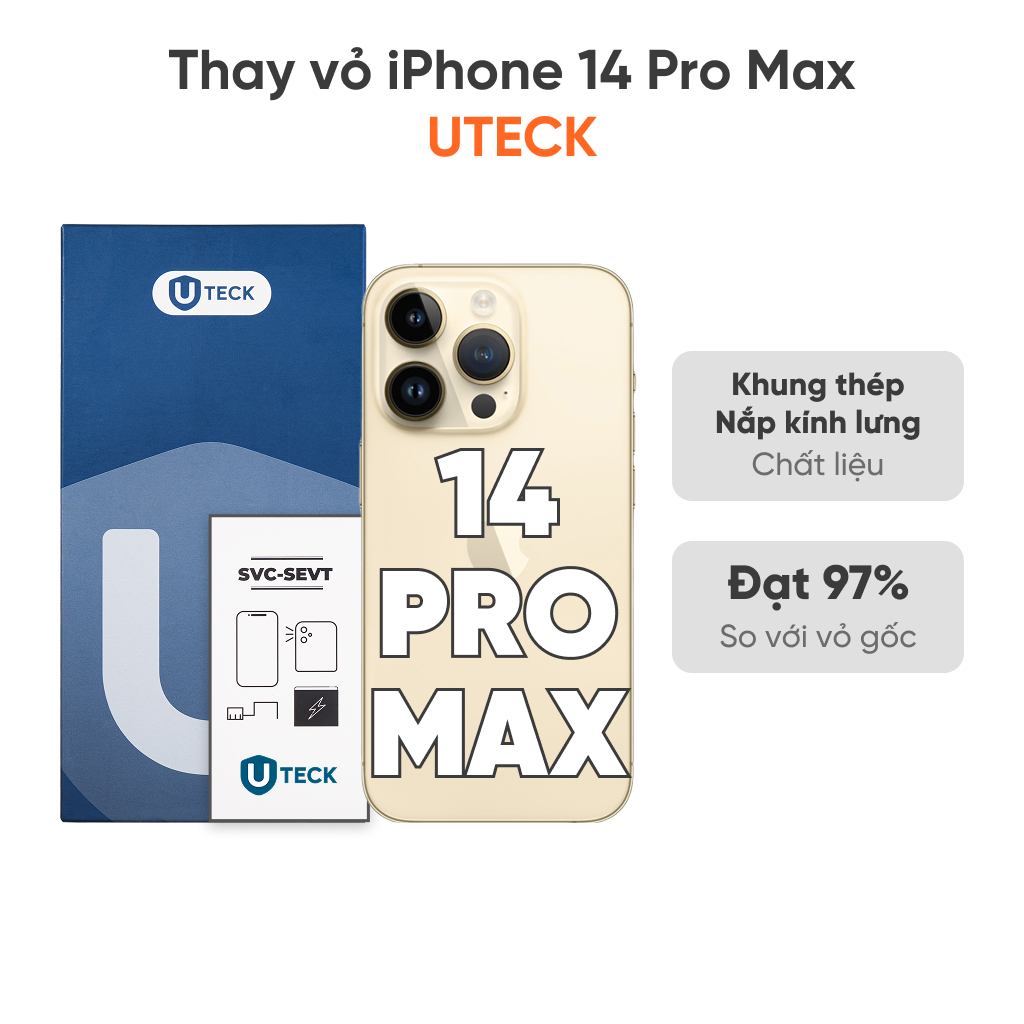Thay vỏ iPhone 14 Pro Max 4G loại UTECK
