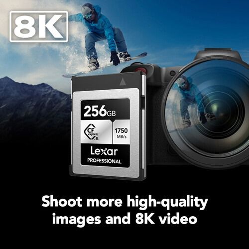 Ảnh minh họa Thẻ nhớ Lexar 256GB Professional Silver CFexpress Type B 3
