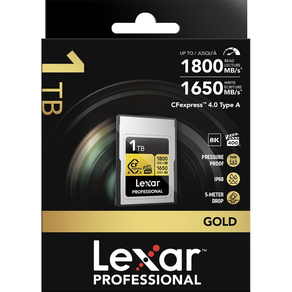 Ảnh minh họa Thẻ nhớ Lexar Professional Gold CFexpress 4.0 Type A 1TB 3