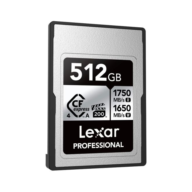 Ảnh minh họa Thẻ nhớ Lexar Professional Silver CFexpress 4.0 Type A 512GB 1