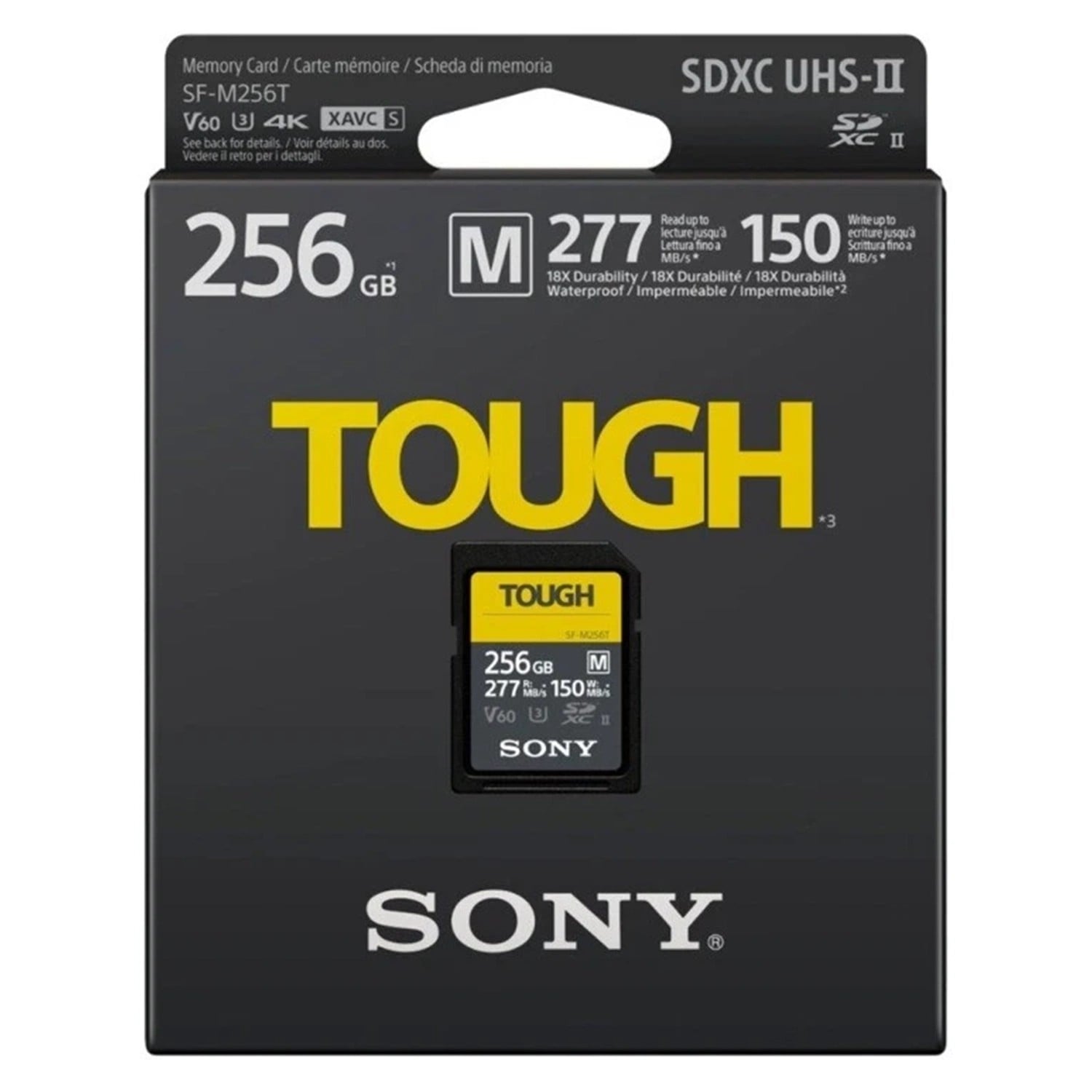 Ảnh minh họa Thẻ nhớ SDXC Sony Tough 256GB 277Mb/150Mb/s (SF-M256T) 1