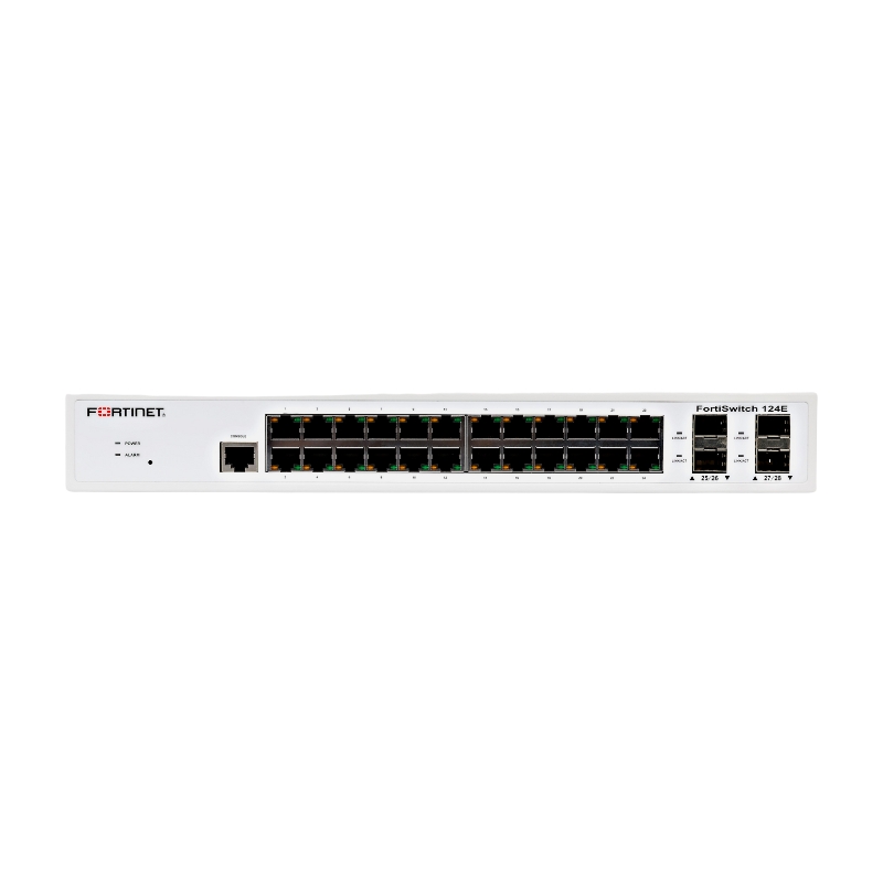 Thiết bị chuyển mạch FortiGate FortiSwitch-124E, hiệu Fortinet (FS-124E)