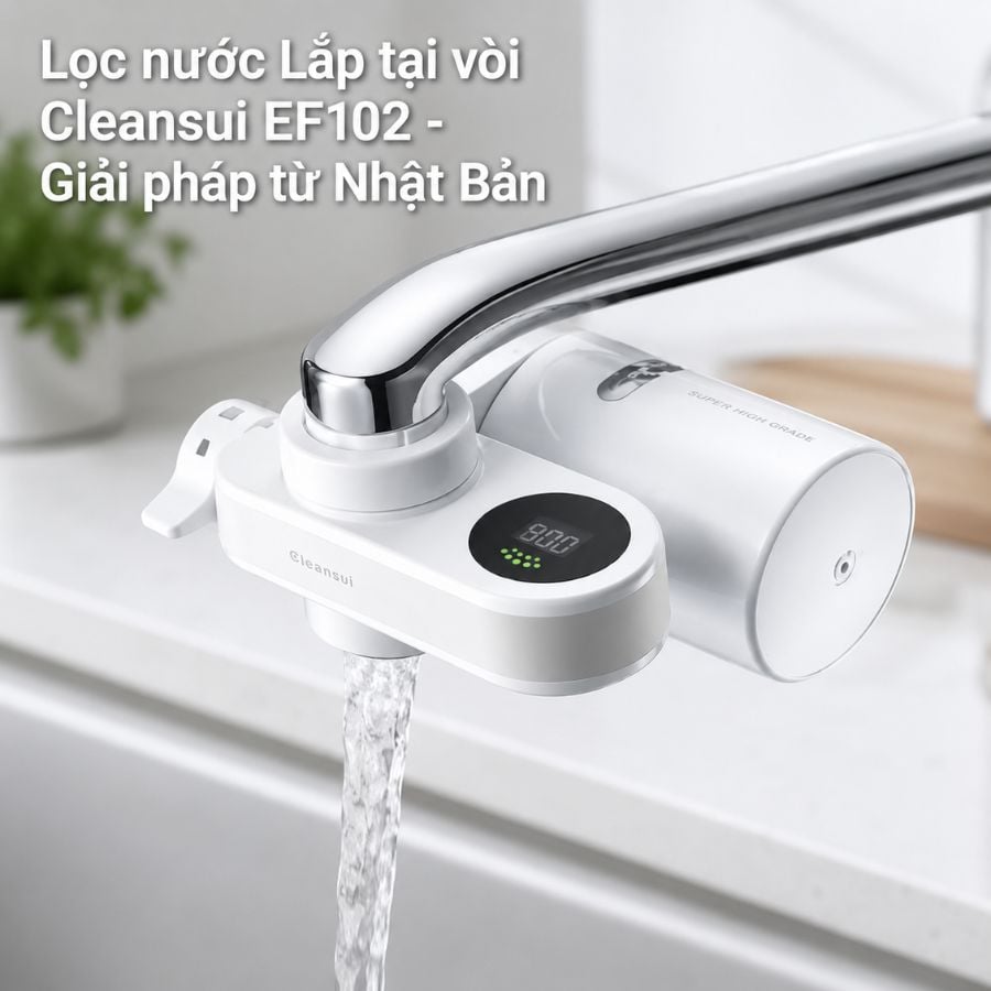Ảnh minh họa Thiết bị lọc nước lắp tại vòi Misubishi Cleansui EF102 – CSP801E 3