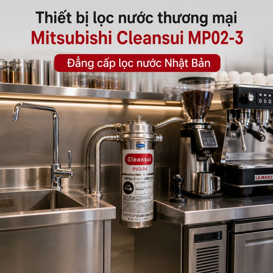 Ảnh minh họa Thiết bị lọc nước thương mại Misubishi Cleansui MP02-3 2