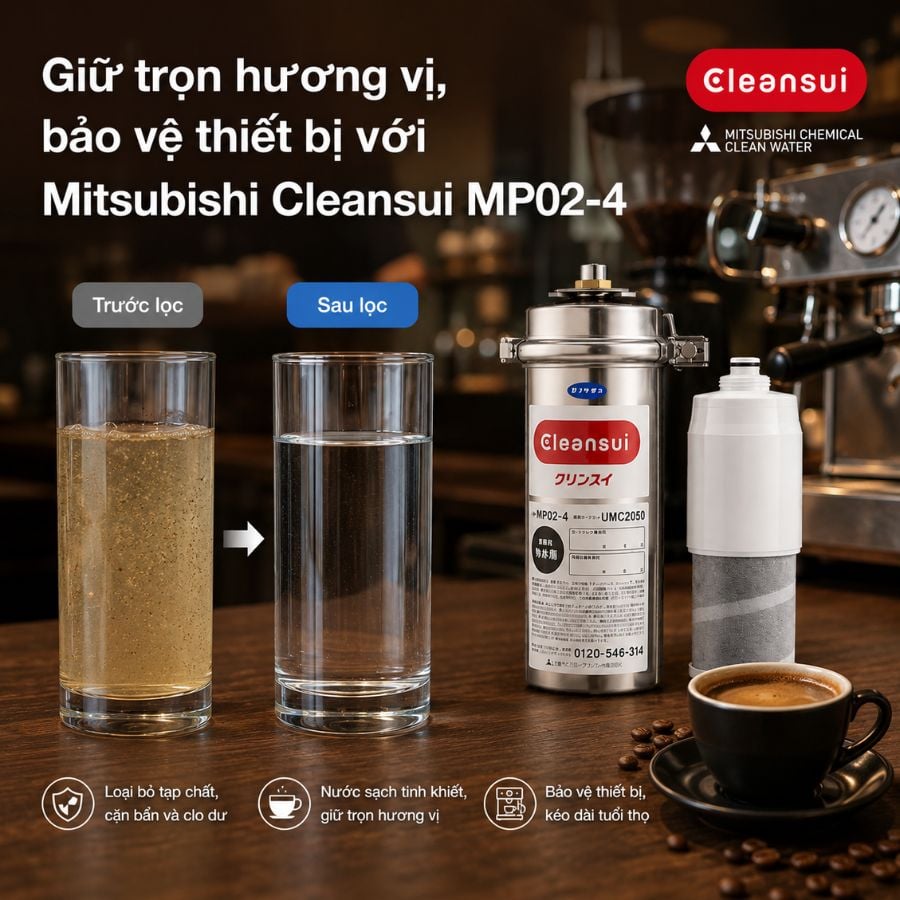 Ảnh minh họa Thiết Bị Lọc Nước Thương Mại Misubishi MP02-4 3