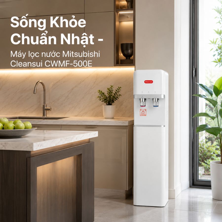Ảnh minh họa Thiết bị lọc nước tích hợp nóng lạnh Mitsubishi Cleansui CWMF-500E 3