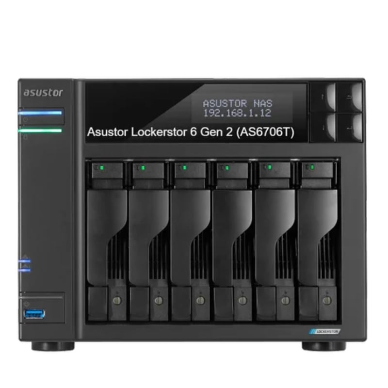 Thiết bị lưu trữ Asustor Lockerstor 6 Gen 2 AS6706T