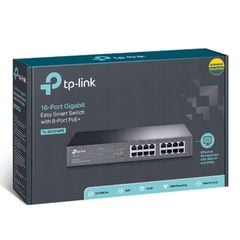  Thiết Bị Mạng Switch TP-Link TL-SG1016PE PoE 16 Port Với 8 Cổng PoE+ 