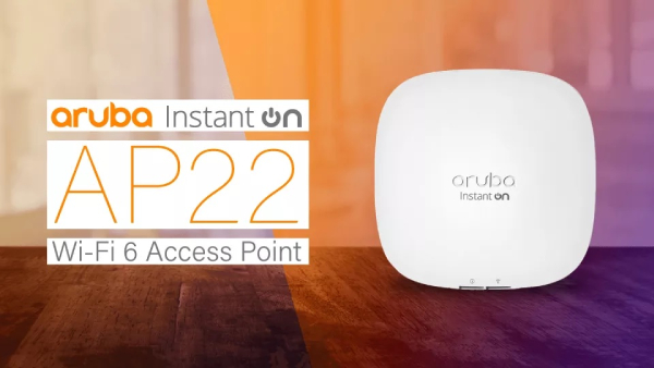 Ảnh minh họa Thiết Bị Phát WiFi Aruba Instant On AP22 (RW) Access Point (R4W02A) 3