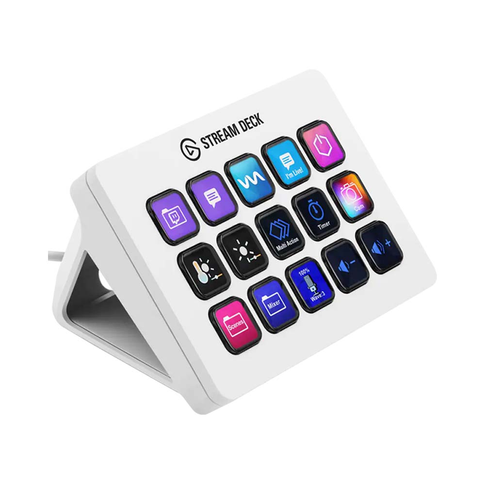Ảnh minh họa Thiết bị Stream Elgato StreamDeck MK.2 - White 2