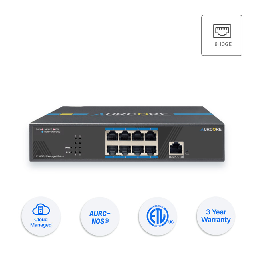 Thiết bị Switch doanh nghiệp Aurcore AES4201 8 10GE