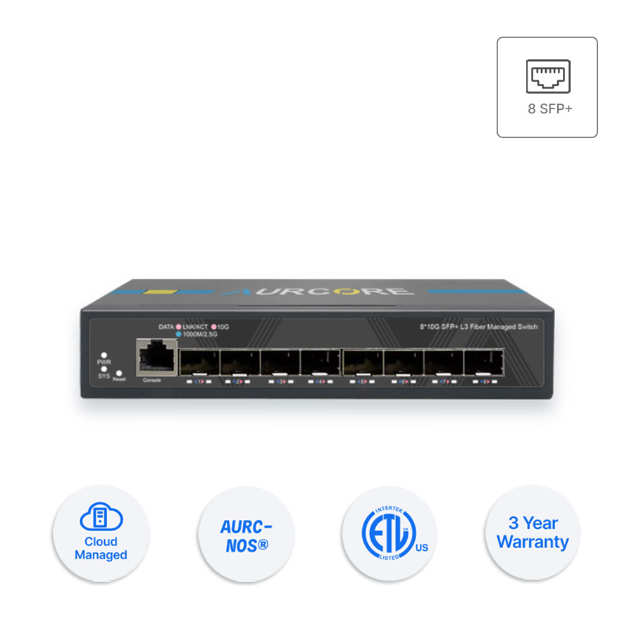 Thiết bị Switch doanh nghiệp Aurcore AES4202 8 x 10GE SFP+