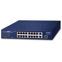  Thiệt bị Switch PoE Planet FGSD-1821P, 16 port 10/100M PoE + 