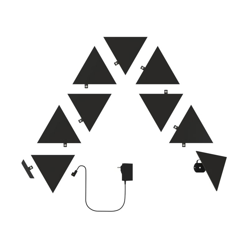 Ảnh minh họa Đèn thông minh Nanoleaf Ultra Black Shapes Tam Giác 9 ô đèn (bộ khởi động) 1