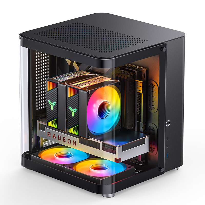 Ảnh minh họa Thùng máy Jonsbo TK-1 2.0 - Đen | Micro ATX 1
