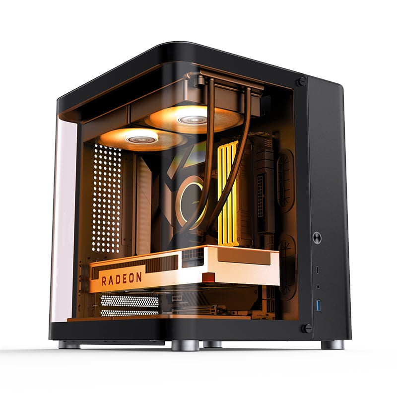 Thùng máy Jonsbo TK-1 2.0 - Đen | Micro ATX