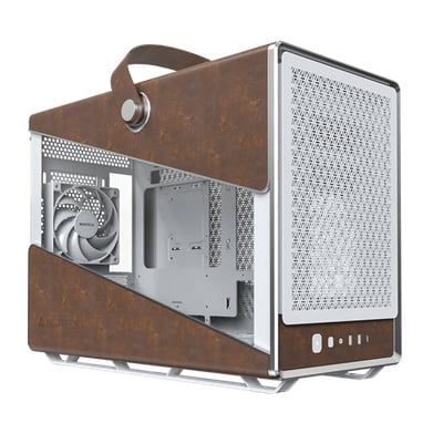 Thùng máy Montech Heritage Pro (Mini PC) | Trắng, kèm sẵn 4 fan