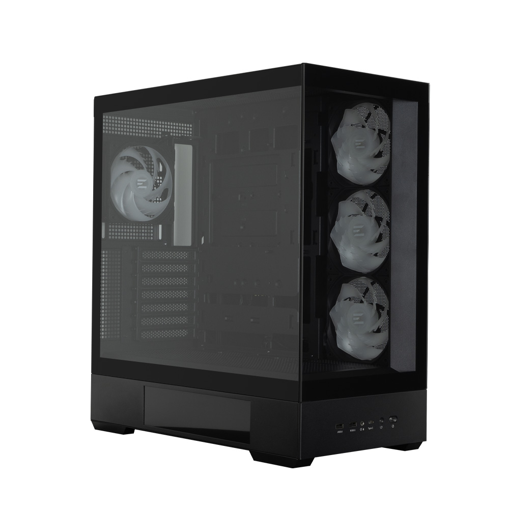 Ảnh minh họa Thùng máy Zalman P40 DS (Kèm sẵn 4 Fan) | ATX, Đen 1