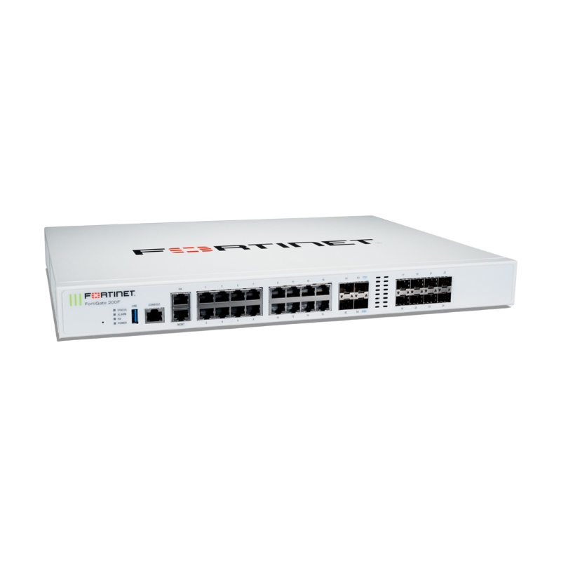 Ảnh minh họa Firewall Fortinet FortiGate 200F (FG-200F), thiết bị tường lửa đáp ứng cho 250 User 1