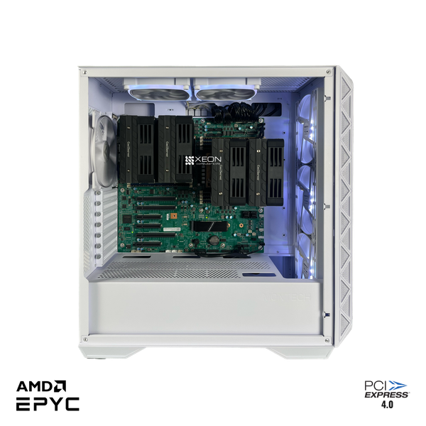 Ảnh minh họa Siêu Workstation Dual Epyc Milan-X 128 nhân / 256 luồng / turbo 3.3 GHz / 1.5 GB cache 2