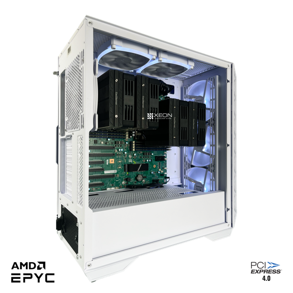 Ảnh minh họa Siêu Workstation Dual Epyc Milan-X 128 nhân / 256 luồng / turbo 3.3 GHz / 1.5 GB cache 3
