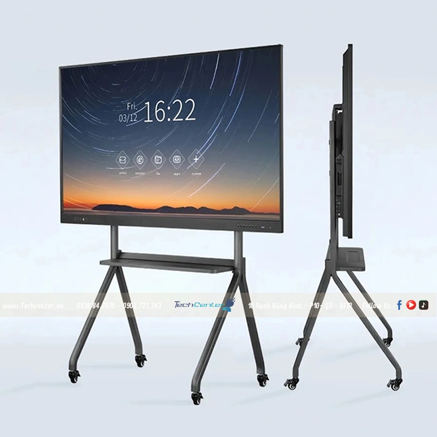 Ảnh minh họa Giá Treo Tivi Di Động KM-TR43 (55"- 120") Hàng Nhập Khẩu Chuyên Màn Hình Hạng Nặng 3