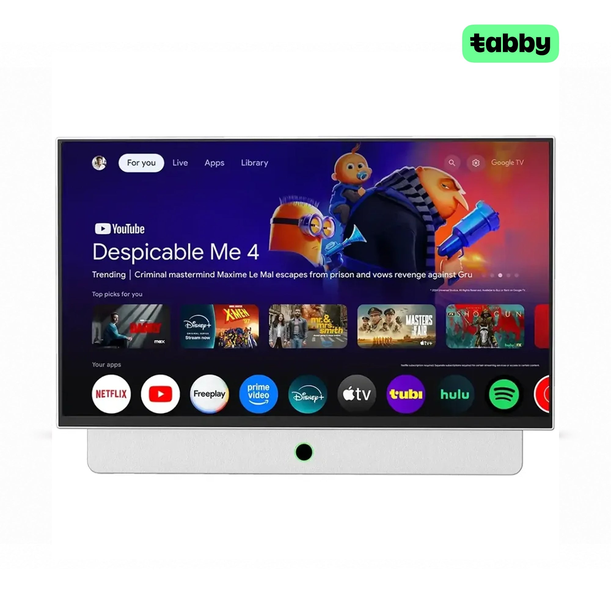 Tivi thông minh di động FHD 27 inch Powerology tích hợp pin - Trắng
