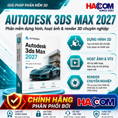  Phần Mềm Autodesk 3ds Max 2027 Commercial 128S1-WW3740-L562 (12 tháng) 