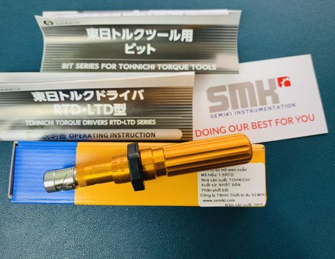 TOHNICHI 1.5RTD tua vít định lực 0.2-1.5 kgf.cm, 1/4″ Hex