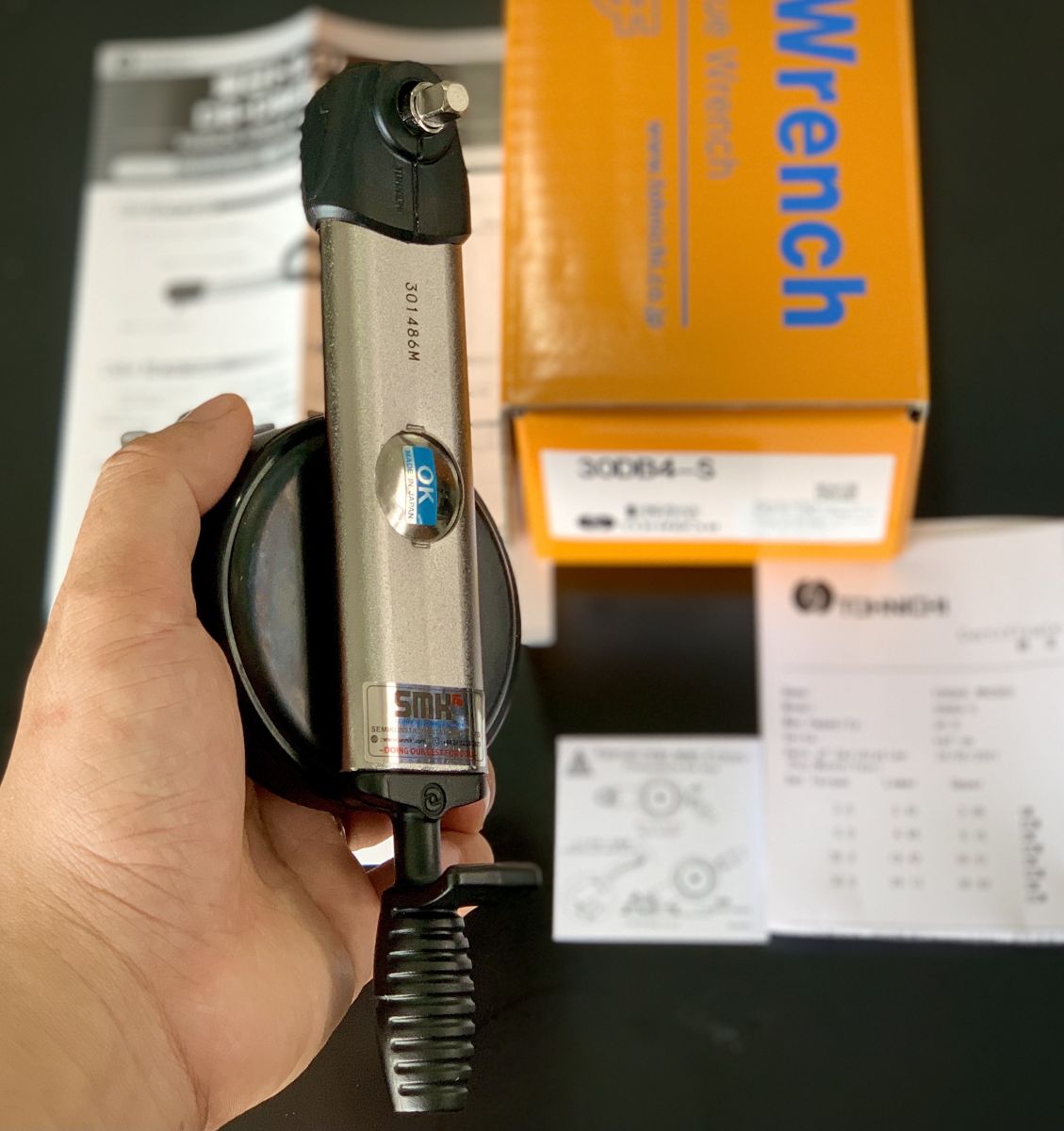 Ảnh minh họa TOHNICHI 30DB4-S cờ lê siết mở kim đồng hồ (3-30kgf.cm, 1/4″ ) 1