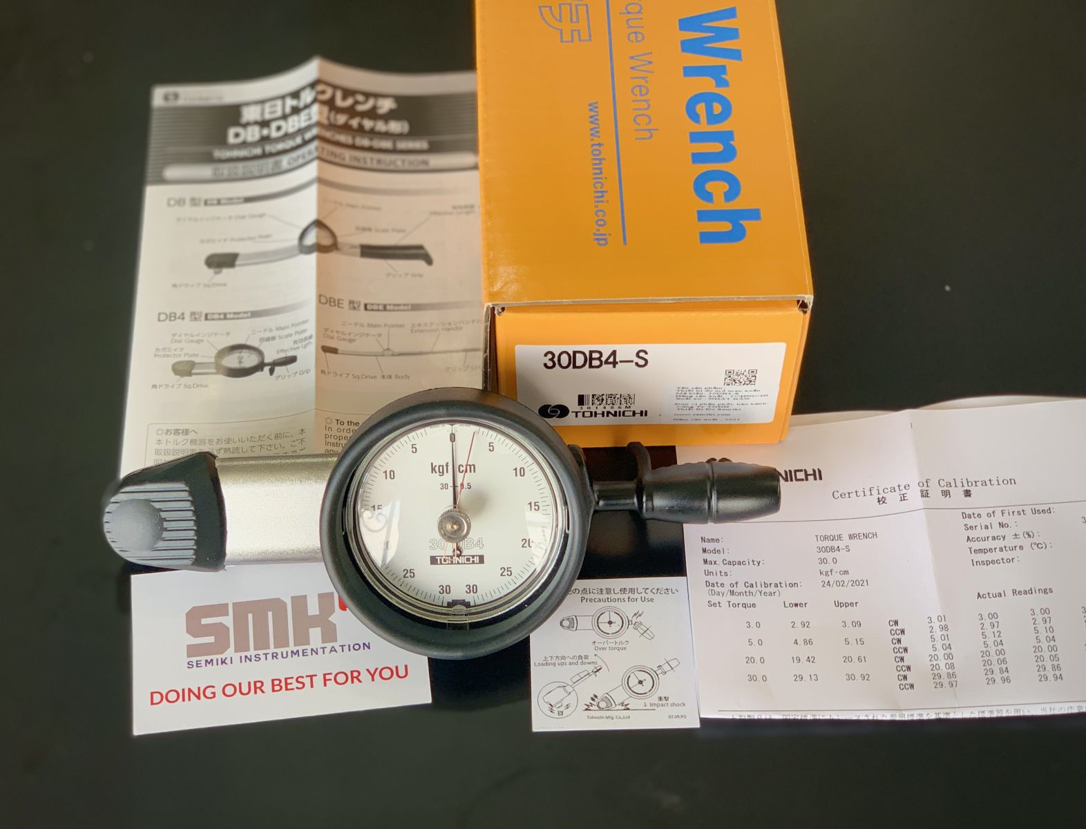 TOHNICHI 30DB4-S cờ lê siết mở kim đồng hồ (3-30kgf.cm, 1/4″ )