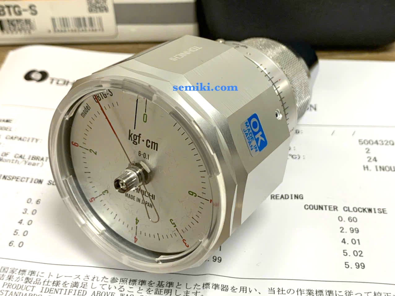 Ảnh minh họa TOHNICHI 6BTG-S thiết bị đo mô men xoắn 0.6-6 kgf.cm 3