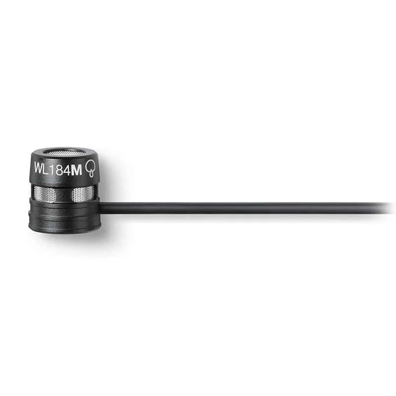 Micro cài áo Shure WL184MB/S-TQG, Lavalier Electret Condenser, TQG Connector, SNR 71 dB, Tần số 184 MHz