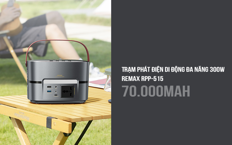 Ảnh minh họa Trạm phát điện di động đa năng 300W Remax RPP-515 70000mAh 1