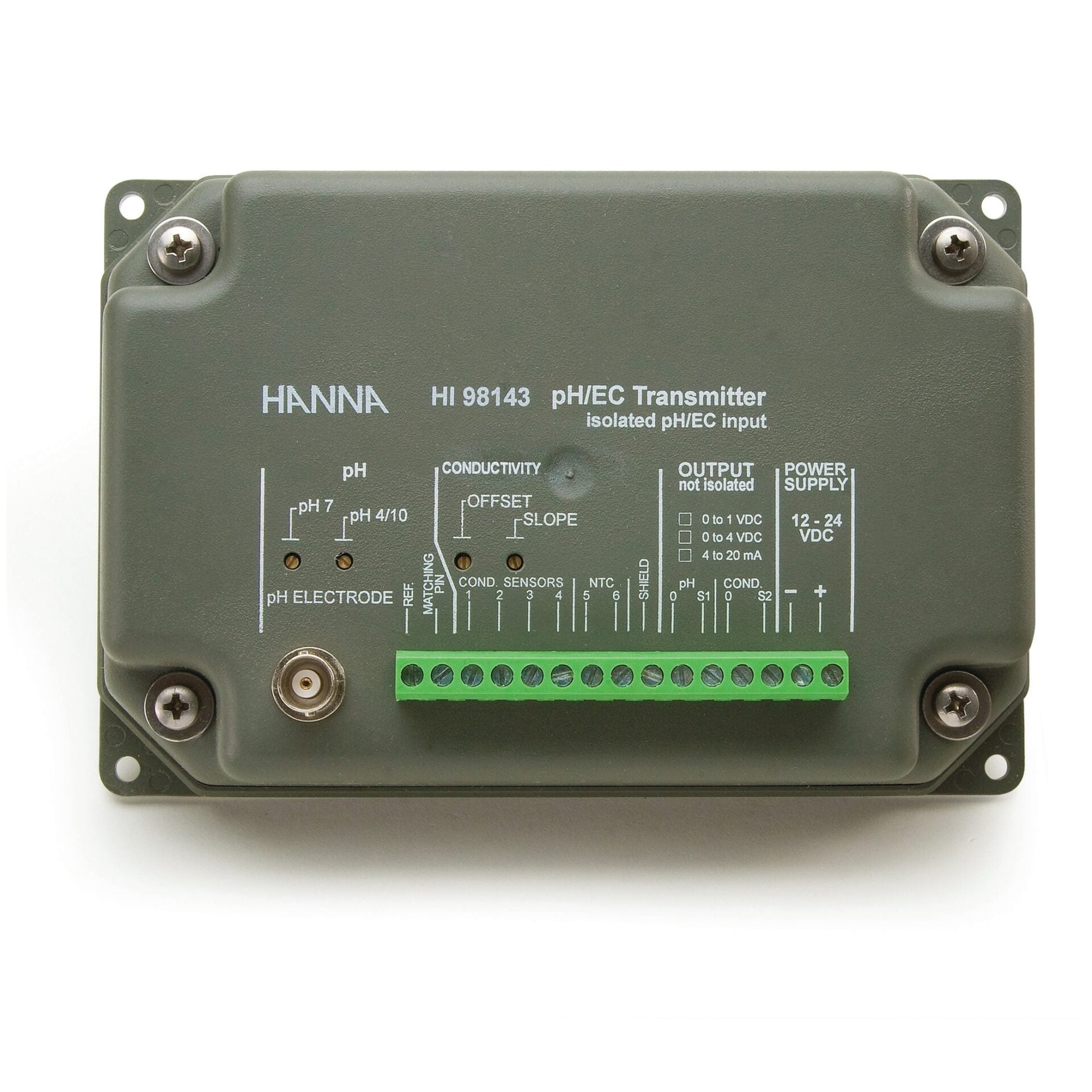 Transmitter pH và EC Với Đầu Ra Galvanic HI98143