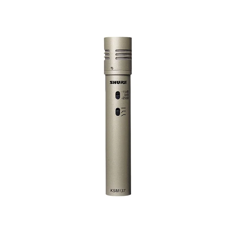 Micro Shure KSM137/SL STEREO-X, electret condenser, hướng thu cardioid, dải tần 20 Hz - 20 kHz, phantom 48V, XLR
