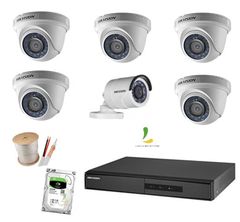 Trọn bộ 6 camera gia đình Hikvision 1080P trong nhà và ngoài trời 