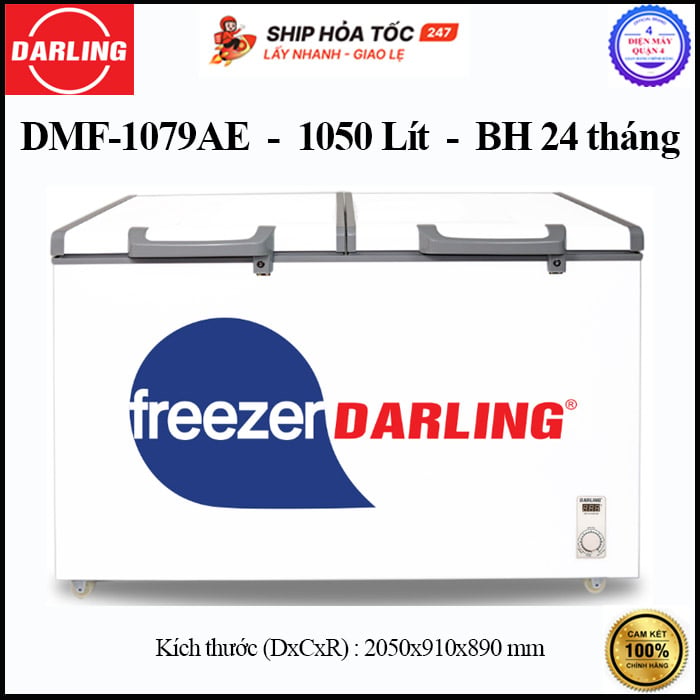 Tủ Đông 1 Ngăn Darling DMF-1079AE - Hàng chính hãng