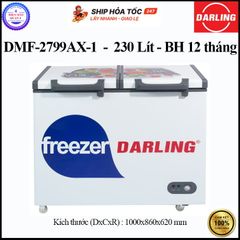  Tủ Đông Darling DMF-2799AX-1 - Hàng chính hãng 