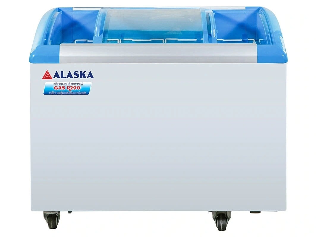 Tủ đông nắp kính cong Alaska KC-203S 355 lít