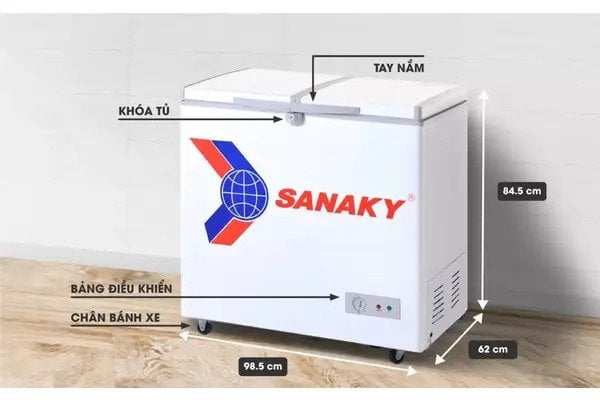 Ảnh minh họa Tủ đông Sanaky 250 lít VH-255A2 1