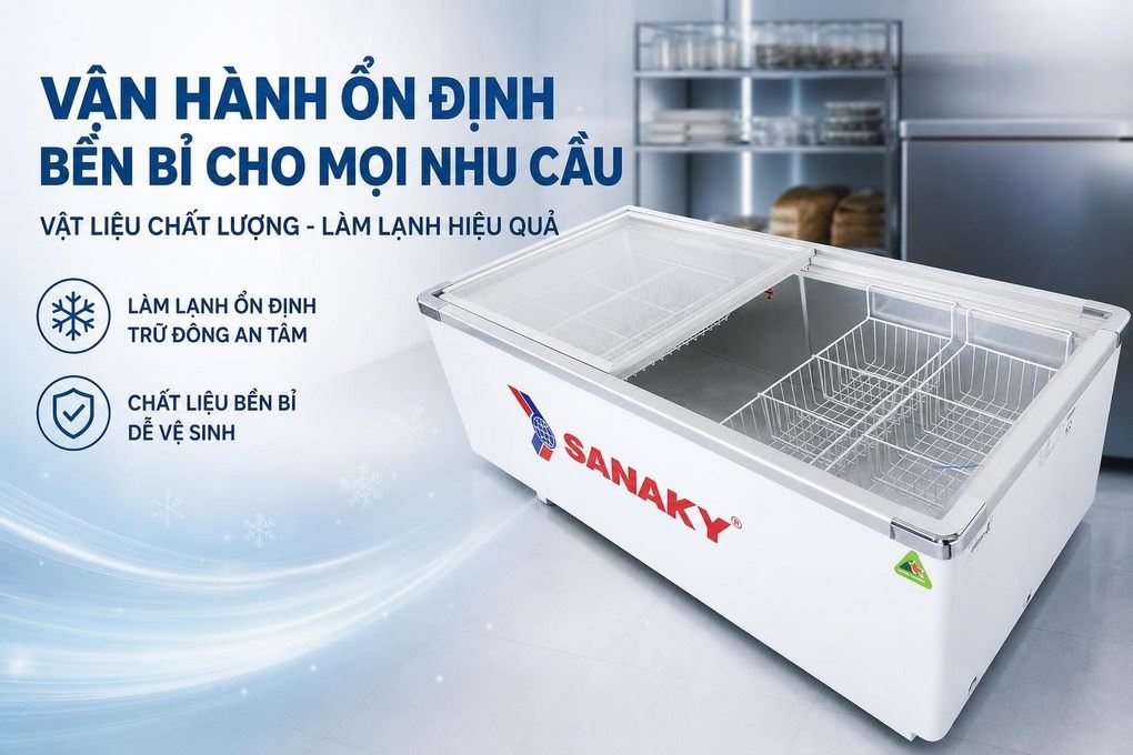 Tủ đông Sanaky 516 lít VH-999K