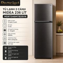  Tủ lạnh 2 cánh Midea 236 lít MDRT346MTB28VN 