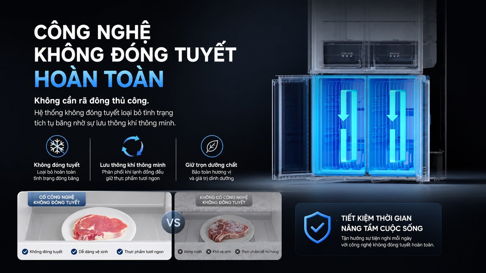 Ảnh minh họa Tủ Lạnh Dreame C-Fresh 600L DRC600WGB4VN 3