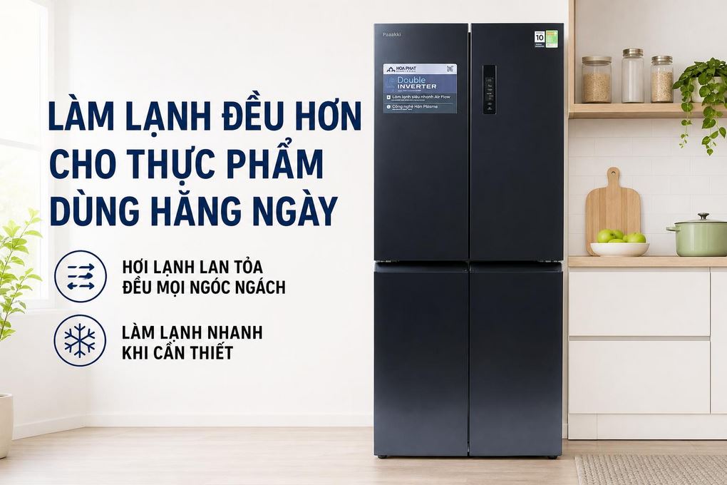 Ảnh minh họa Tủ lạnh Funiki Inverter 503 lít Multi Door HR M8503TB 1