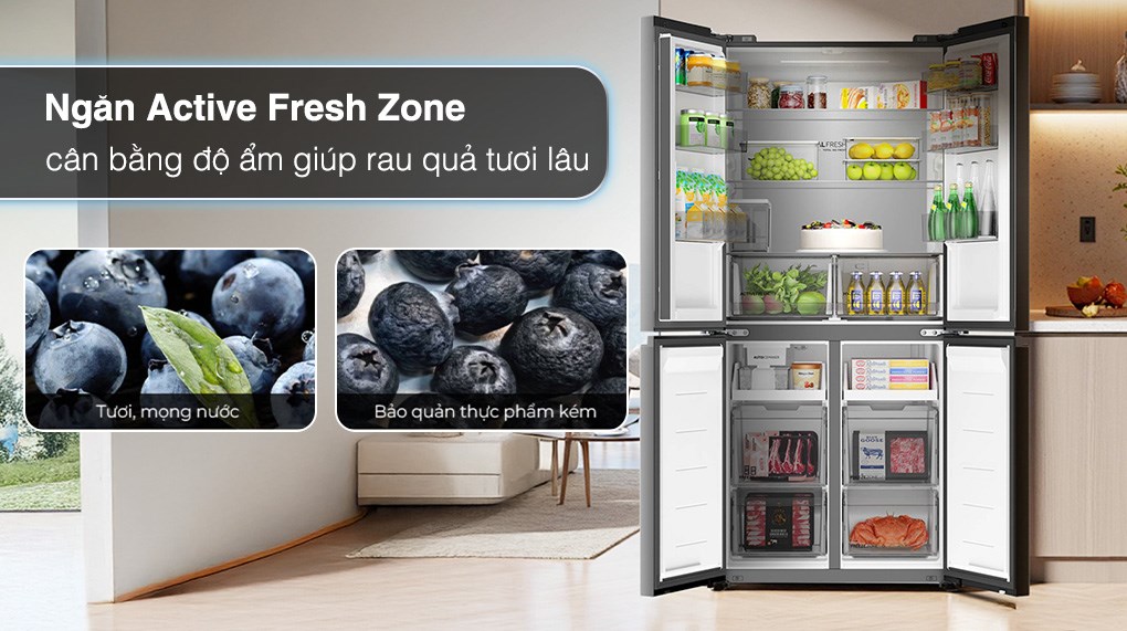 Ảnh minh họa Tủ lạnh Haier Inverter 545 lít Multi Door HM650AGLVNU1 2