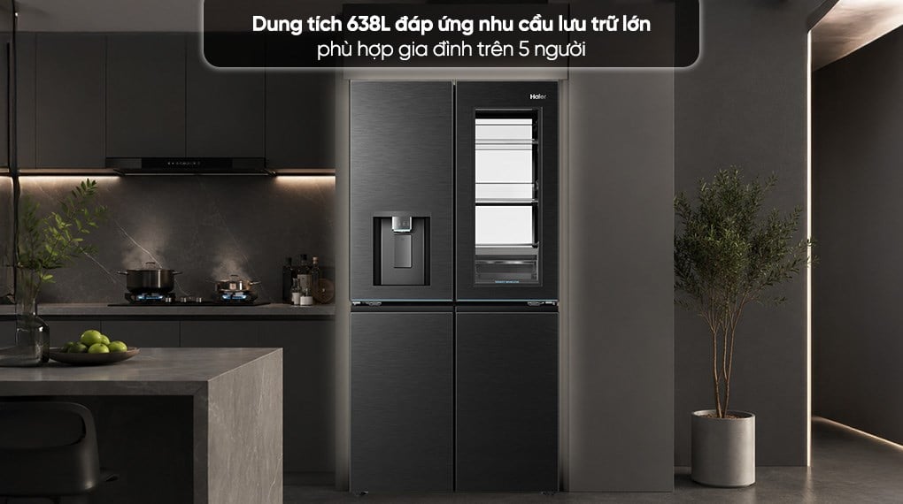Ảnh minh họa Tủ lạnh Haier Inverter 638 lít Multi Door HM800ASWMBVNU1 1