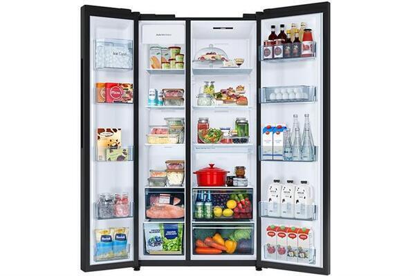Ảnh minh họa Tủ lạnh Hitachi Inverter 653 lít Side By Side HRSN9713ESAGBKVN 2
