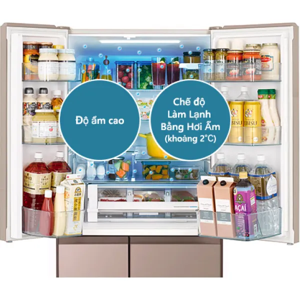 Ảnh minh họa Tủ lạnh Hitachi Multidoor 617L 2024 (R-HW620RV X) 2